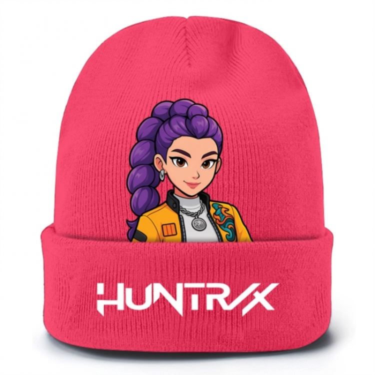 K-Pop Demon Hunters Anime peripheral colorful knitted hat