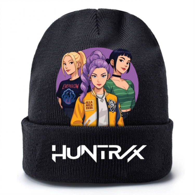 K-Pop Demon Hunters Anime peripheral colorful knitted hat
