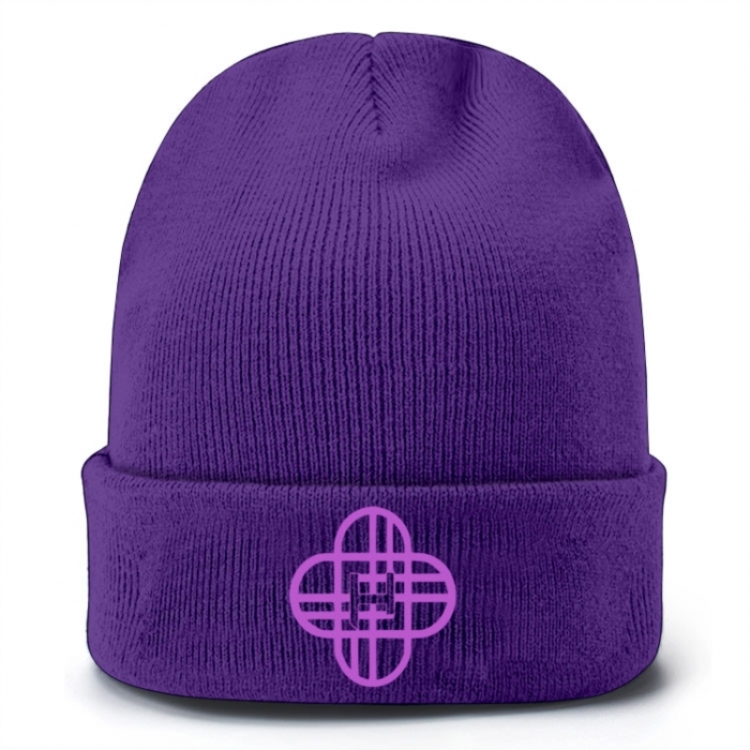 K-Pop Demon Hunters Anime peripheral colorful knitted hat