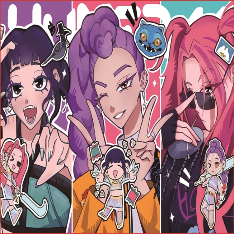 K-Pop Demon Hunters Anime Full Color Printing Mouse Pad Unlocked 20X24cm price for 5 pcs