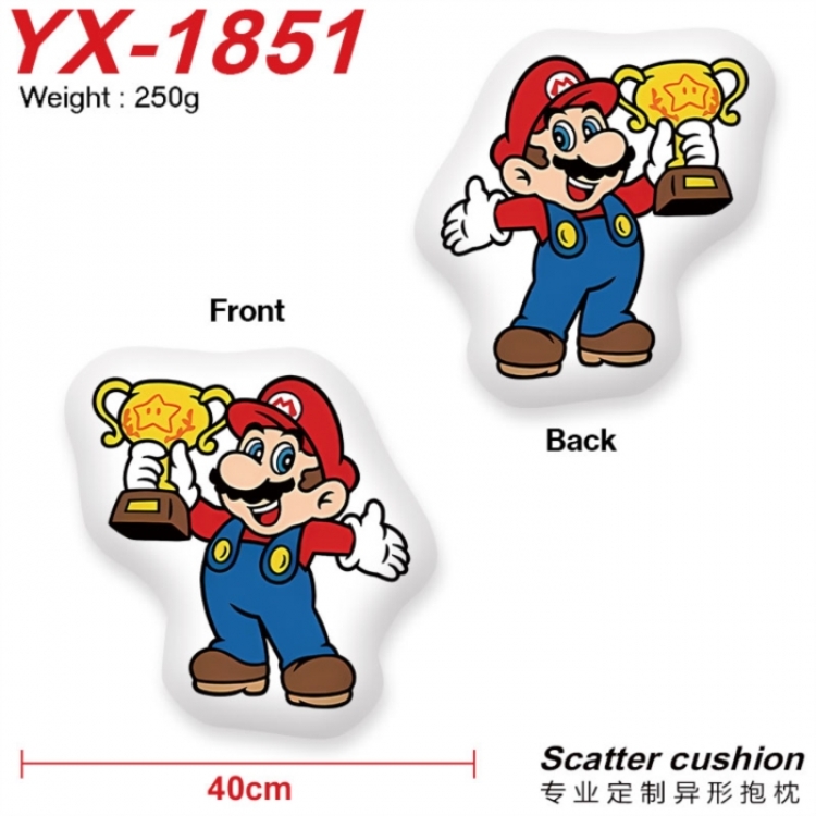Super Mario Anime Alien Double sided Printed Pillow 40cm