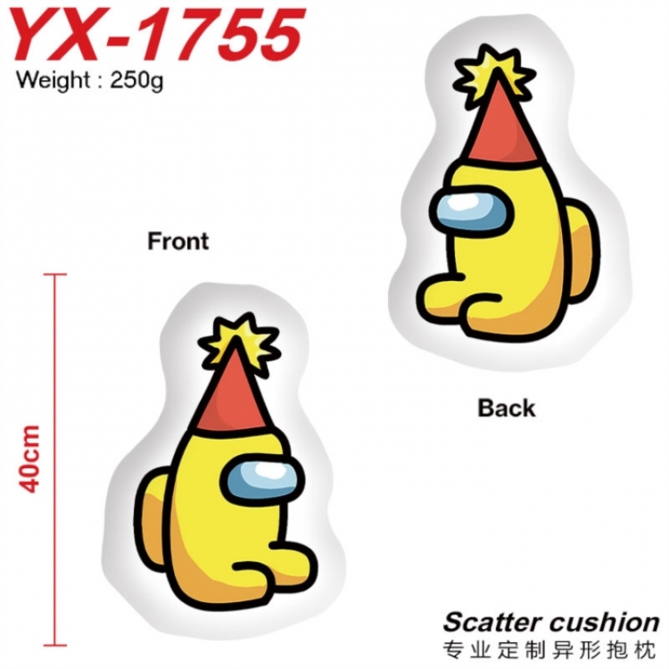 Among us Anime Alien Double sided Printed Pillow 40cm