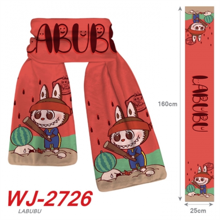 Labubu Anime Plush Impression Scarf Neck 25x160cm