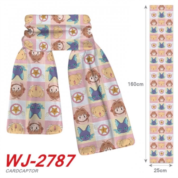 Card Captor Sakura Anime Plush Impression Scarf Neck 25x160cm