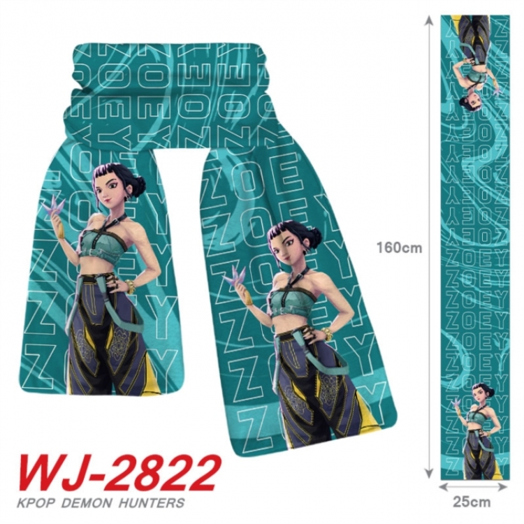 K-Pop:Demon Hunters Anime Plush Impression Scarf Neck 25x160cm