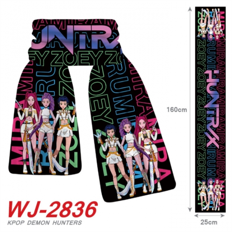 K-Pop:Demon Hunters Anime Plush Impression Scarf Neck 25x160cm