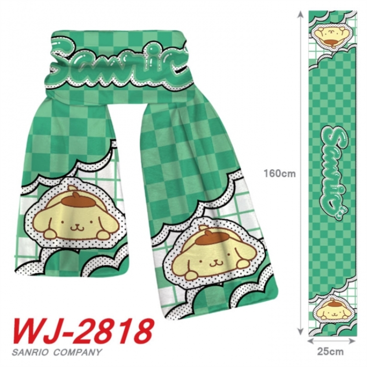 Sanrio Anime Plush Impression Scarf Neck 25x160cm