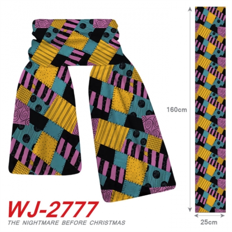 The Nightmare Before Christmas Anime Plush Impression Scarf Neck 25x160cm