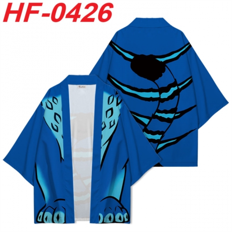 K-Pop:Demon Hunters Anime digital printed French velvet kimono top from S to 4XL 