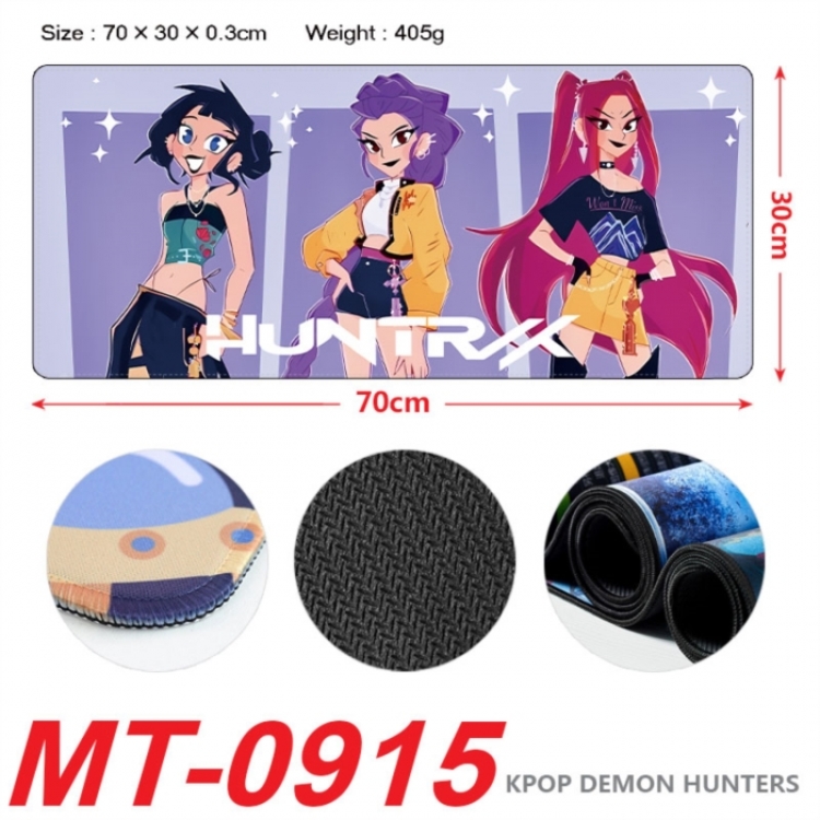 K-Pop:Demon Hunters Anime peripheral lock edge mouse pad 70X30cm