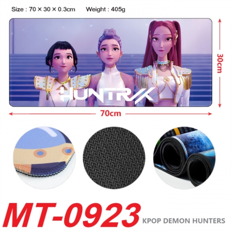 K-Pop:Demon Hunters Anime peripheral lock edge mouse pad 70X30cm