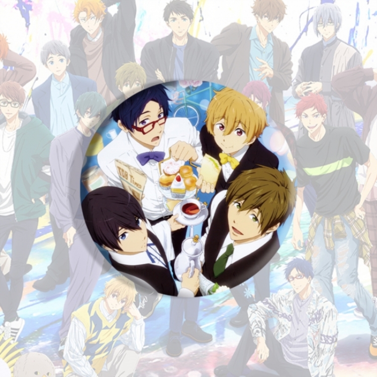 Free! Anime tinplate brooch badge price for 5 pcs