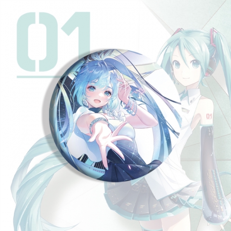 Hatsune Miku Anime tinplate brooch badge price for 5 pcs