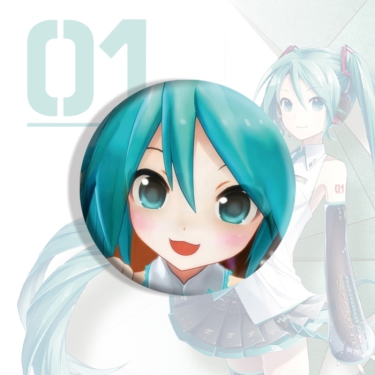Hatsune Miku Anime tinplate brooch badge price for 5 pcs