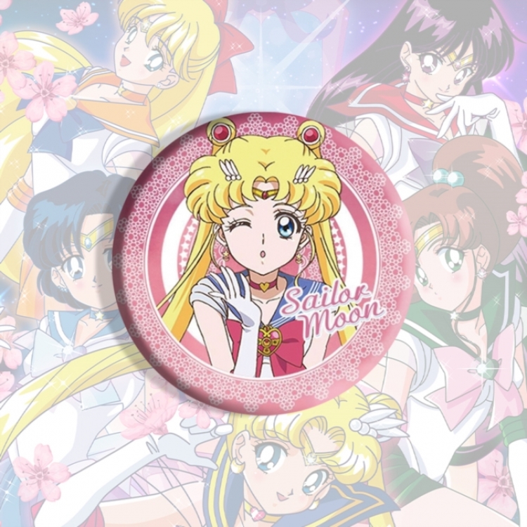 sailormoon Anime tinplate brooch badge price for 5 pcs