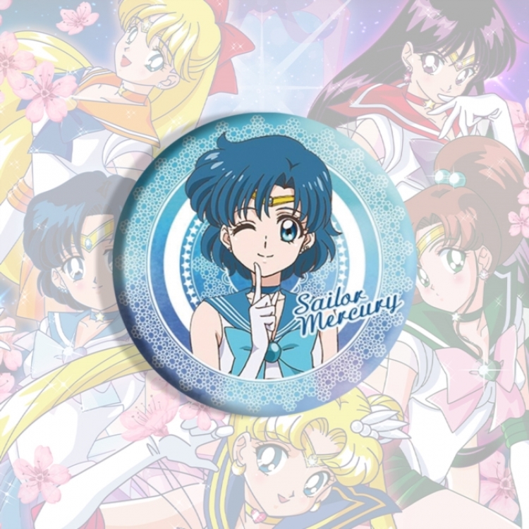 sailormoon Anime tinplate brooch badge price for 5 pcs