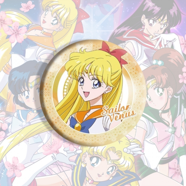 sailormoon Anime tinplate brooch badge price for 5 pcs