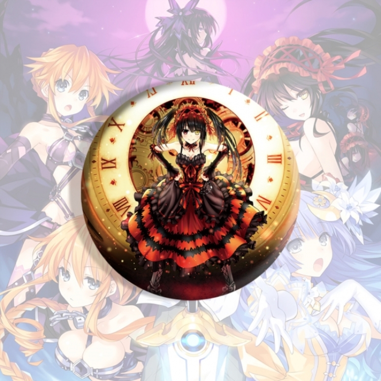 Date-A-Live Anime tinplate brooch badge price for 5 pcs