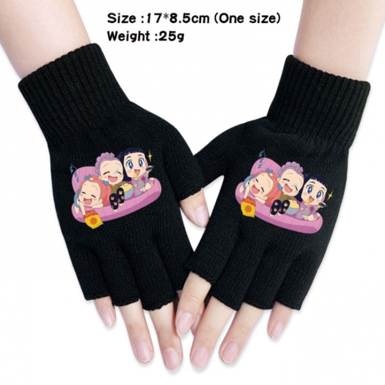 K-Pop:Demon Hunters Anime knitted half finger gloves 17x8.5cm