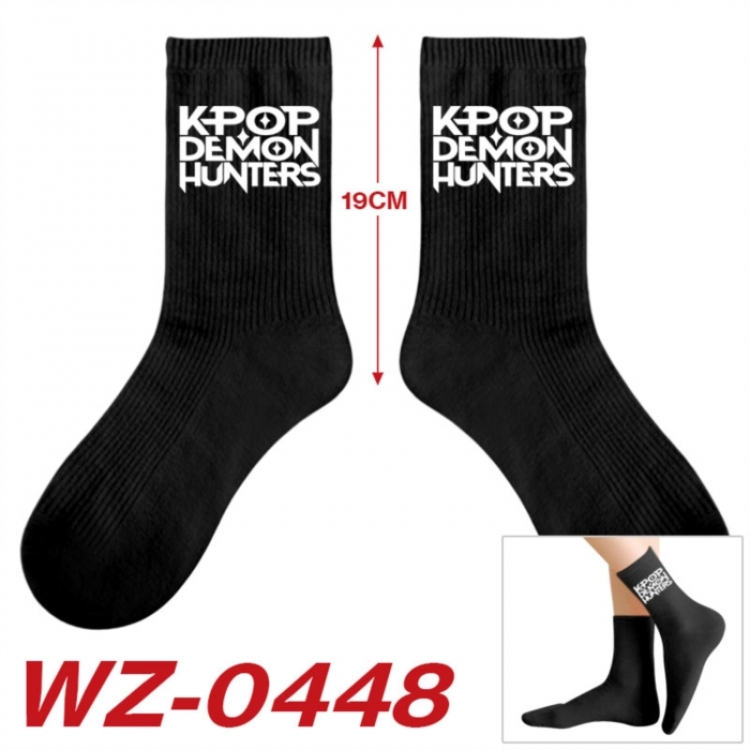 K-Pop:Demon Hunters Anime printing medium sock tube height 19cm price for  5 pairs
