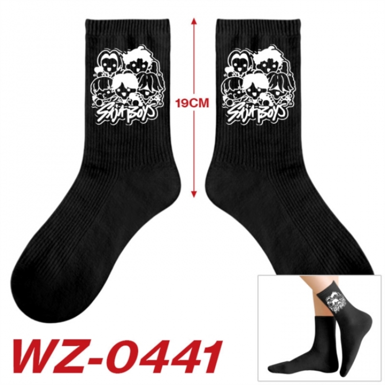 K-Pop:Demon Hunters Anime printing medium sock tube height 19cm price for  5 pairs