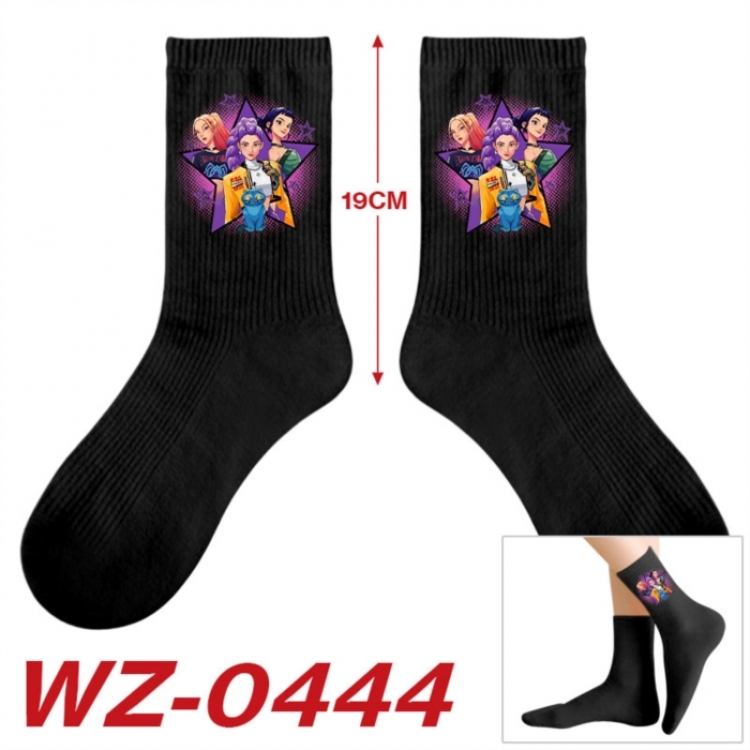 K-Pop:Demon Hunters Anime printing medium sock tube height 19cm price for  5 pairs