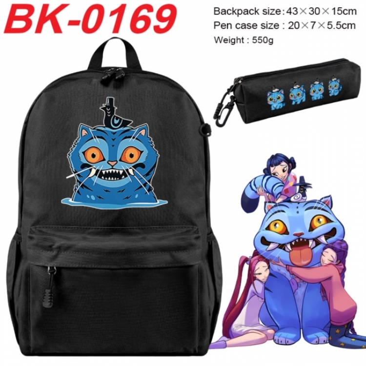 K-Pop:Demon Hunters Anime backpack pencil case set backpack 43X35X15CM