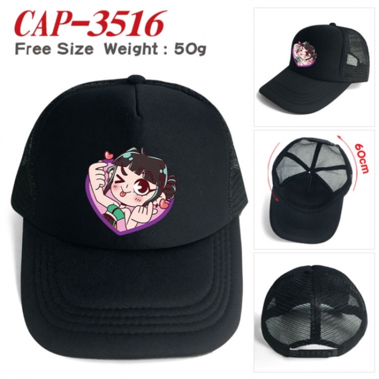 K-Pop:Demon Hunters Anime peripheral color printed mesh cap baseball cap size 60 ± 5cm