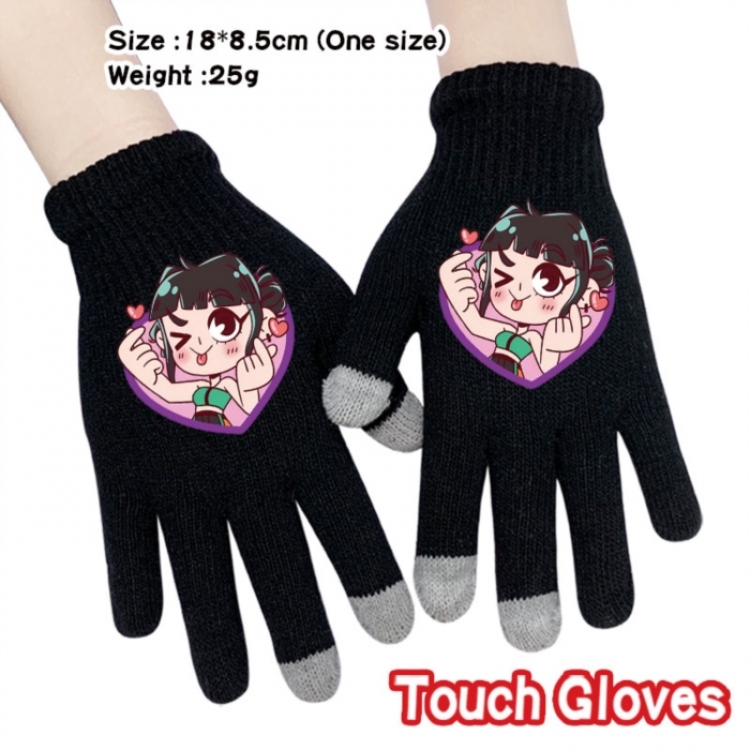 K-Pop:Demon Hunters Anime touch screen knitting all finger gloves 18X8.5CM
