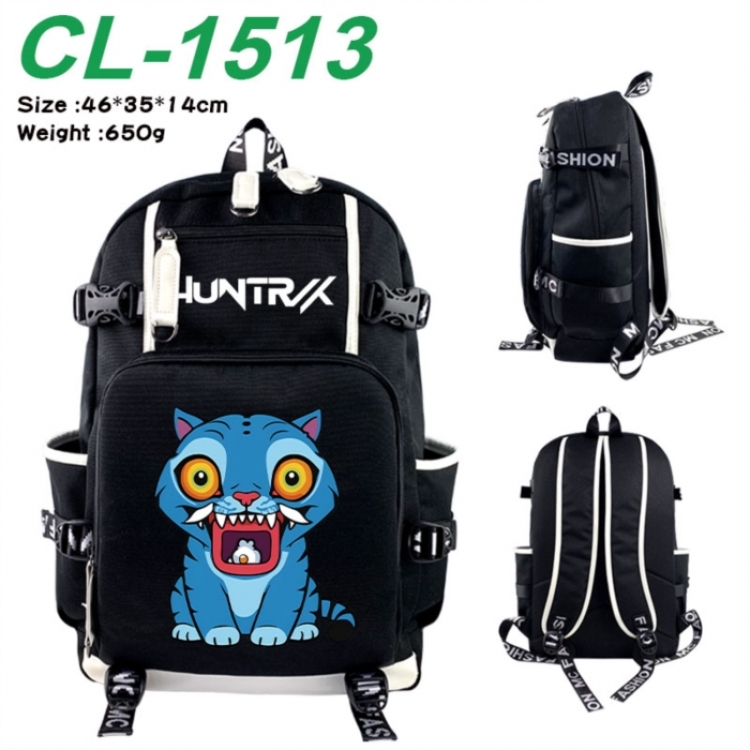 K-Pop:Demon Hunters Data USB backpack Cartoon printed student backpack 46X35X14CM 650G
