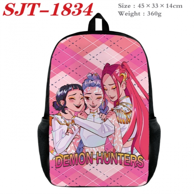K-Pop:Demon Hunters Anime nylon canvas backpack student backpack 45x33x14cm