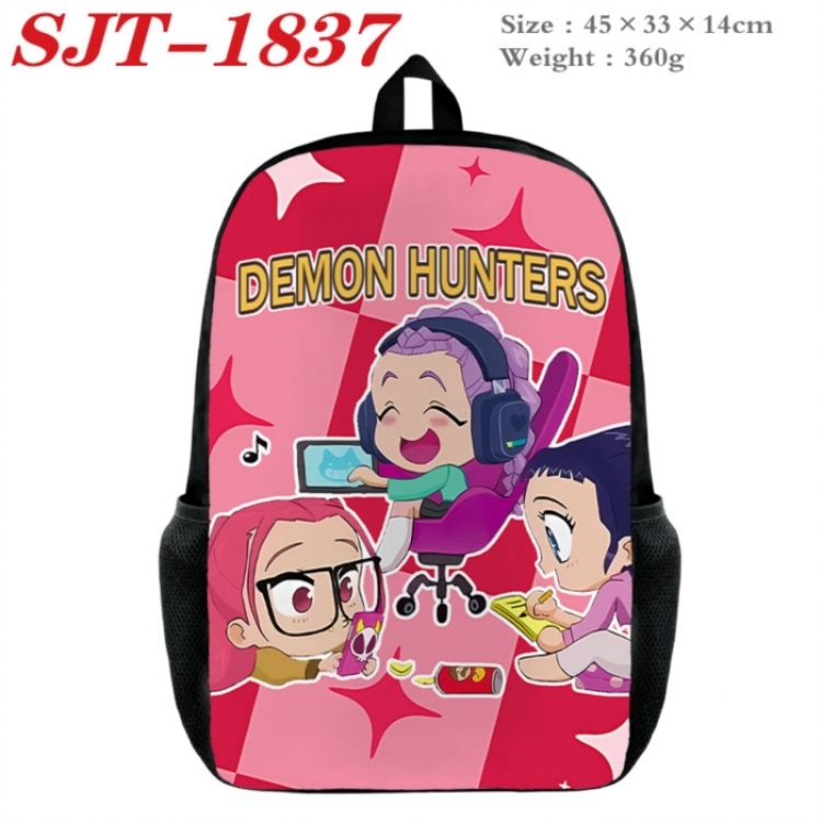 K-Pop:Demon Hunters Anime nylon canvas backpack student backpack 45x33x14cm