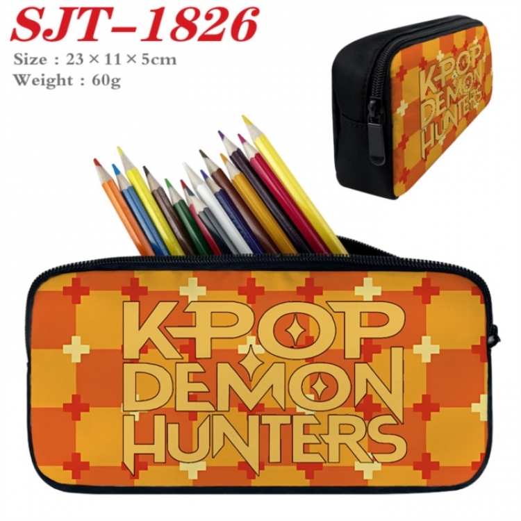 K-Pop:Demon Hunters Anime nylon student pencil case 23x11x5cm 