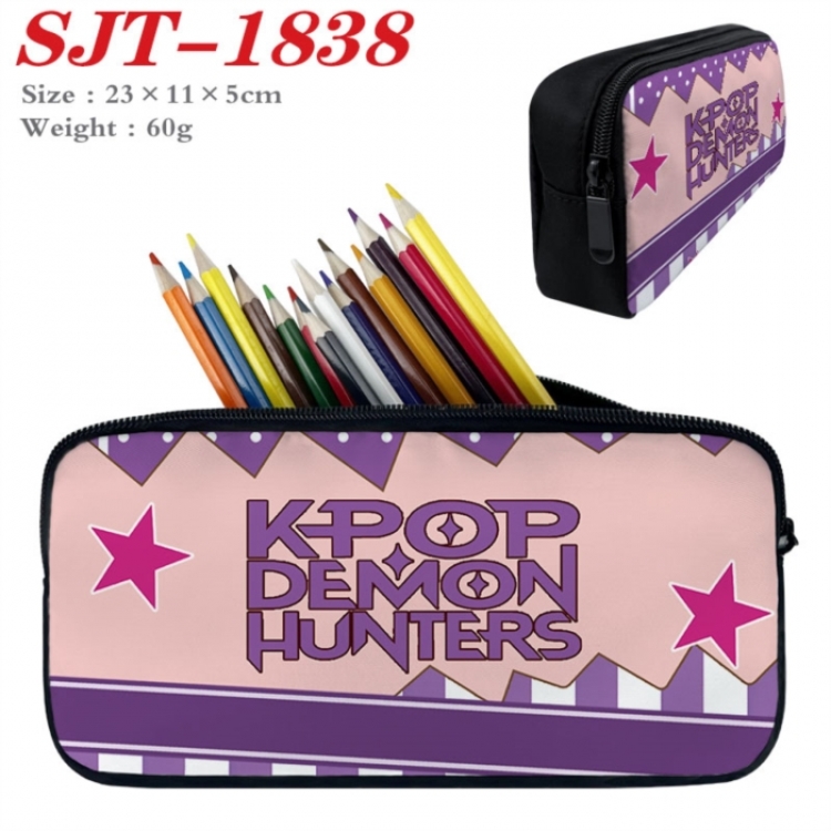 K-Pop:Demon Hunters Anime nylon student pencil case 23x11x5cm 