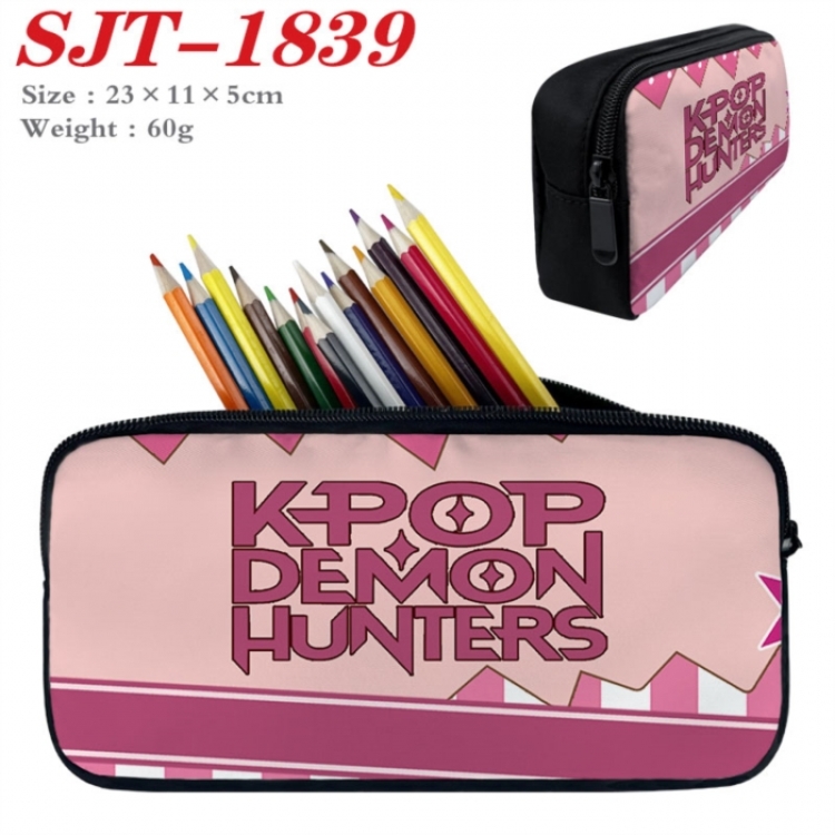 K-Pop:Demon Hunters Anime nylon student pencil case 23x11x5cm 
