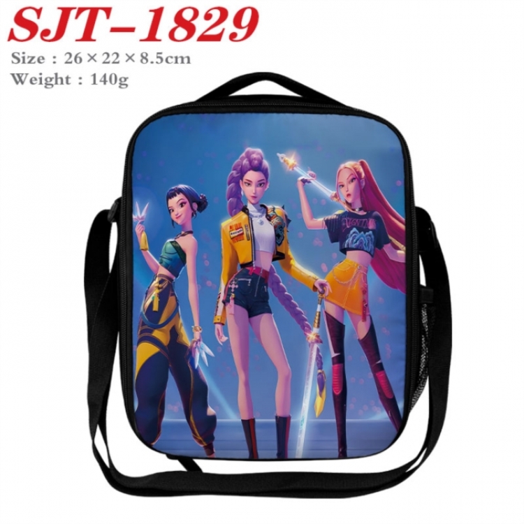 K-Pop:Demon Hunters Anime Lunch Bag Crossbody Bag 26x22x8.5cm 