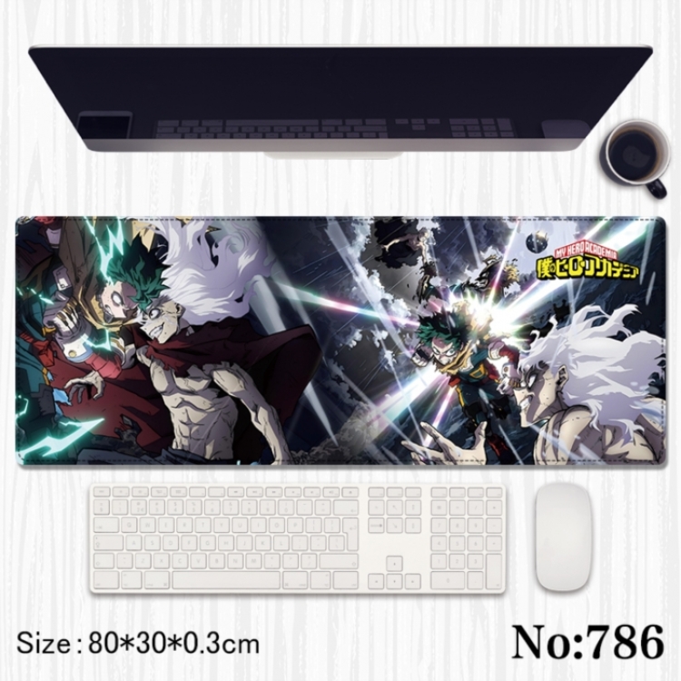  My Hero Academia Anime peripheral computer mouse pad office desk pad multifunctional pad 80X30X0.3cm