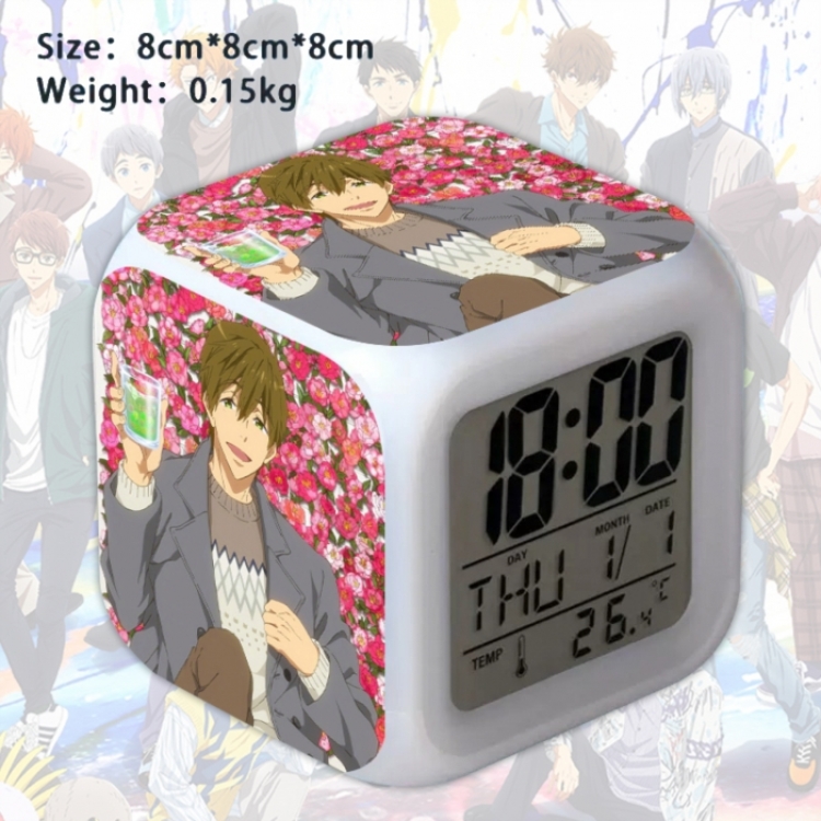 Free! Anime Square Alarm Clock 8x8x8cm