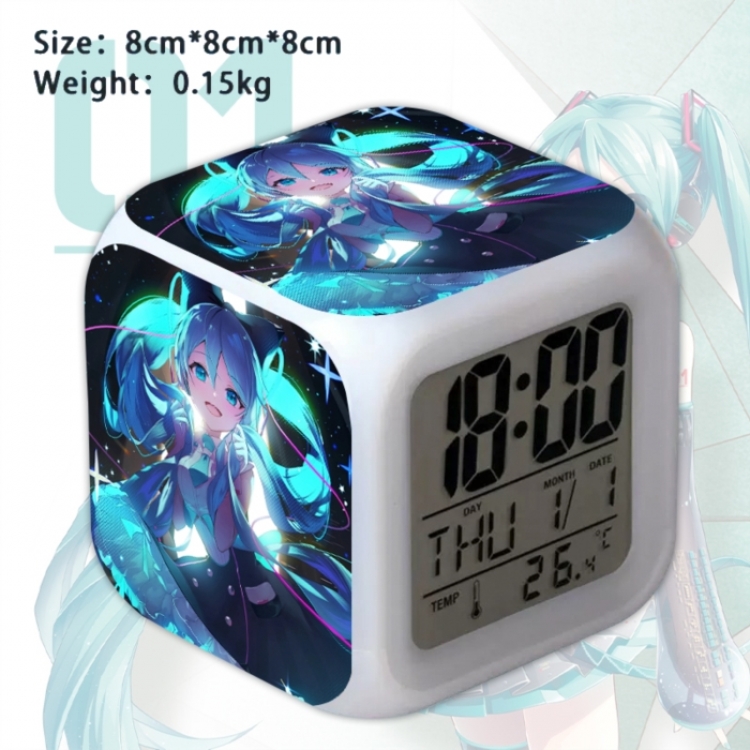 Hatsune Miku Anime Square Alarm Clock 8x8x8cm