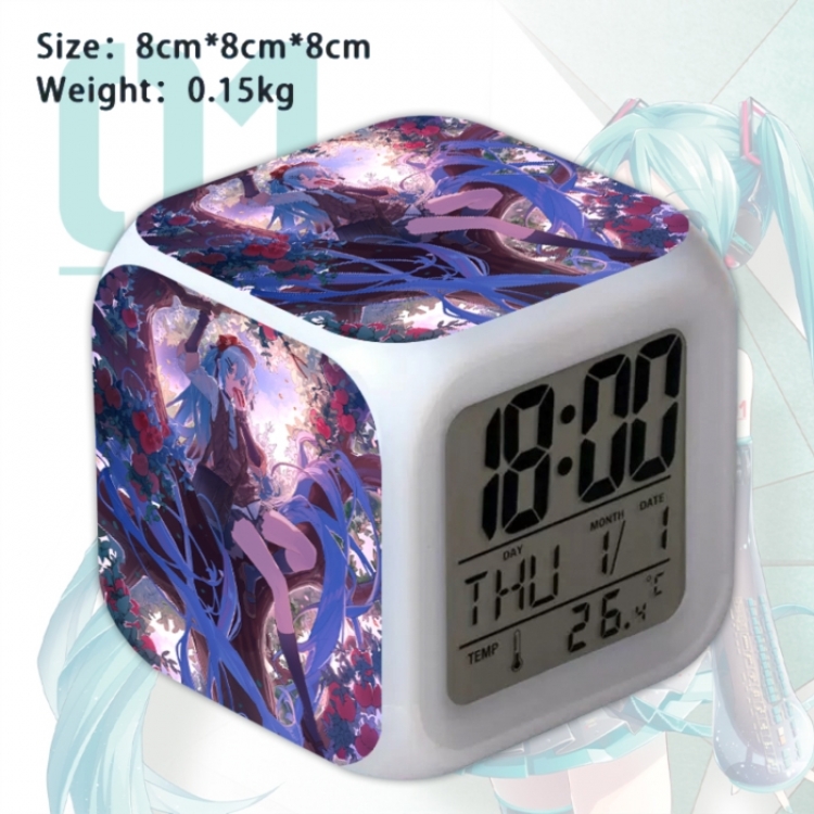 Hatsune Miku Anime Square Alarm Clock 8x8x8cm