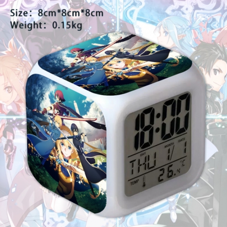 Sword Art Online Anime Square Alarm Clock 8x8x8cm