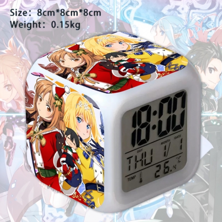 Sword Art Online Anime Square Alarm Clock 8x8x8cm
