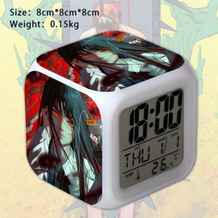 Chainsaw Man Anime Square Alarm Clock 8x8x8cm