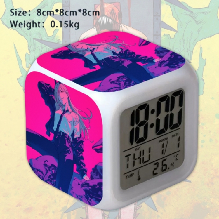 Chainsaw Man Anime Square Alarm Clock 8x8x8cm