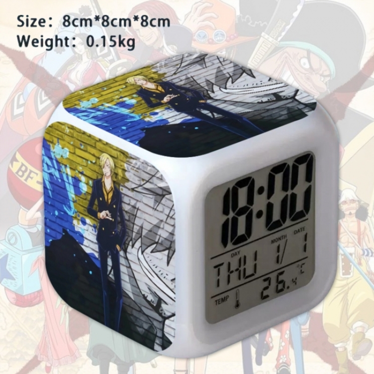 One Piece Anime Square Alarm Clock 8x8x8cm