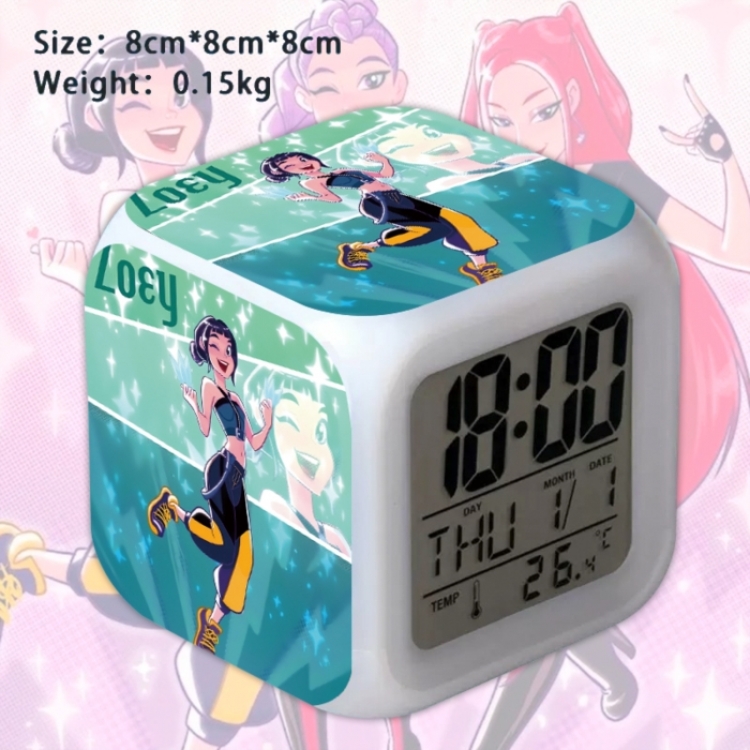 K-Pop:Demon Hunters Anime Square Alarm Clock 8x8x8cm
