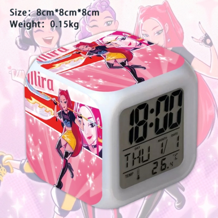 K-Pop:Demon Hunters Anime Square Alarm Clock 8x8x8cm