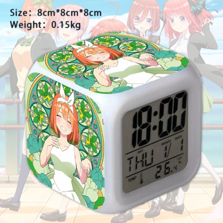 The Quintessential Quintuplets Anime Square Alarm Clock 8x8x8cm