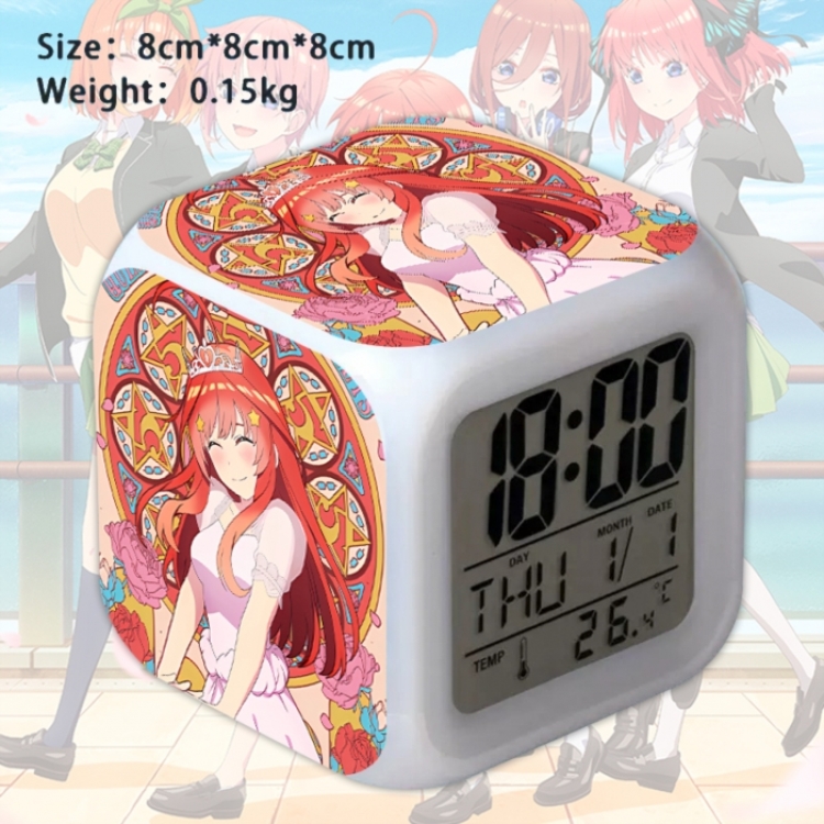 The Quintessential Quintuplets Anime Square Alarm Clock 8x8x8cm