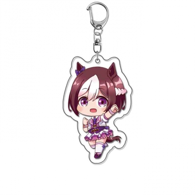 Pretty Derby Anime Acrylic Keychain Charm price for 5 pcs